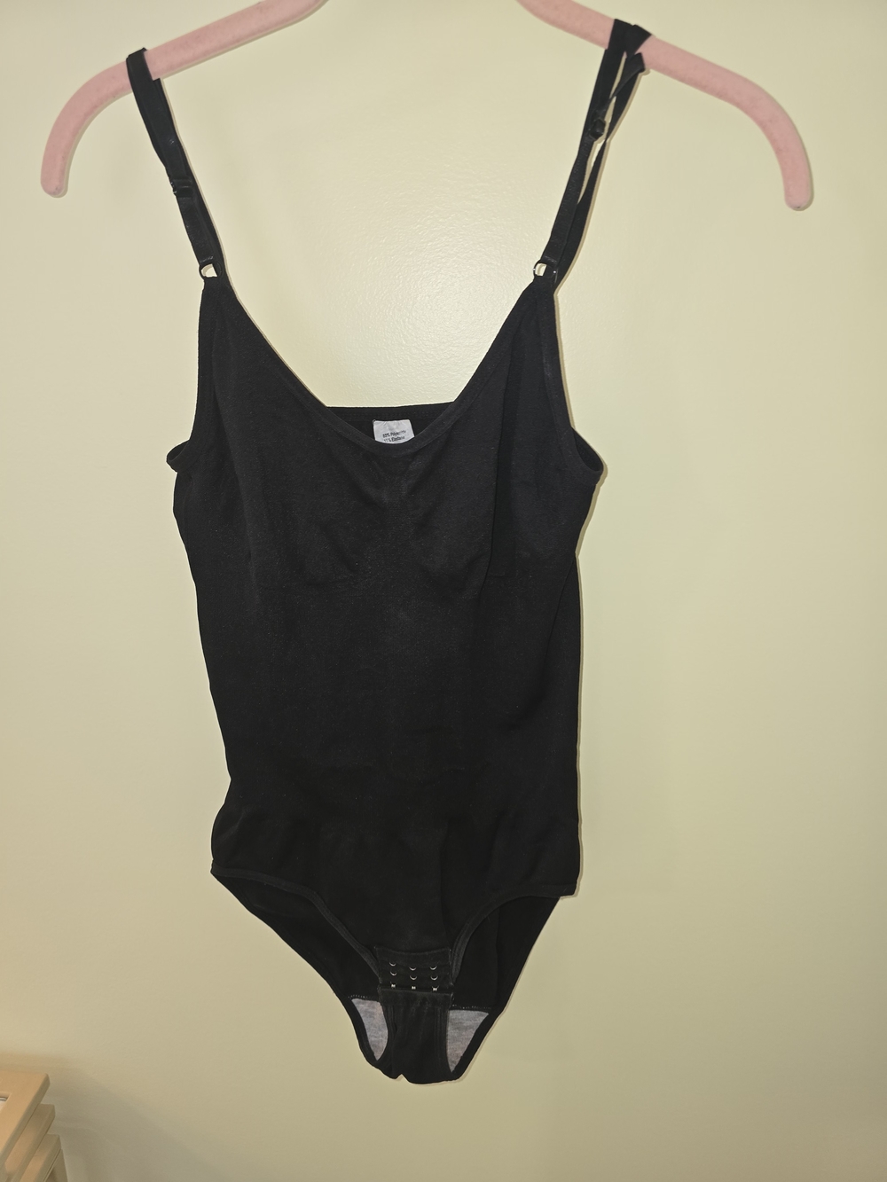 Black Adjustable-Strap Bodysuit